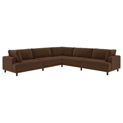 UPPÅKRA Modulecksofa 6-sitzig, Samsala dunkelbraun