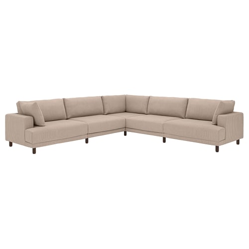 UPPÅKRA Modulecksofa 6-sitzig, Samsala graubeige