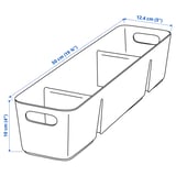 UPPDATERA Box, anthrazit, 50x12 cm