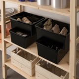 UPPSNOFSAD Box, schwarz, 35x25x14 cm/9 l