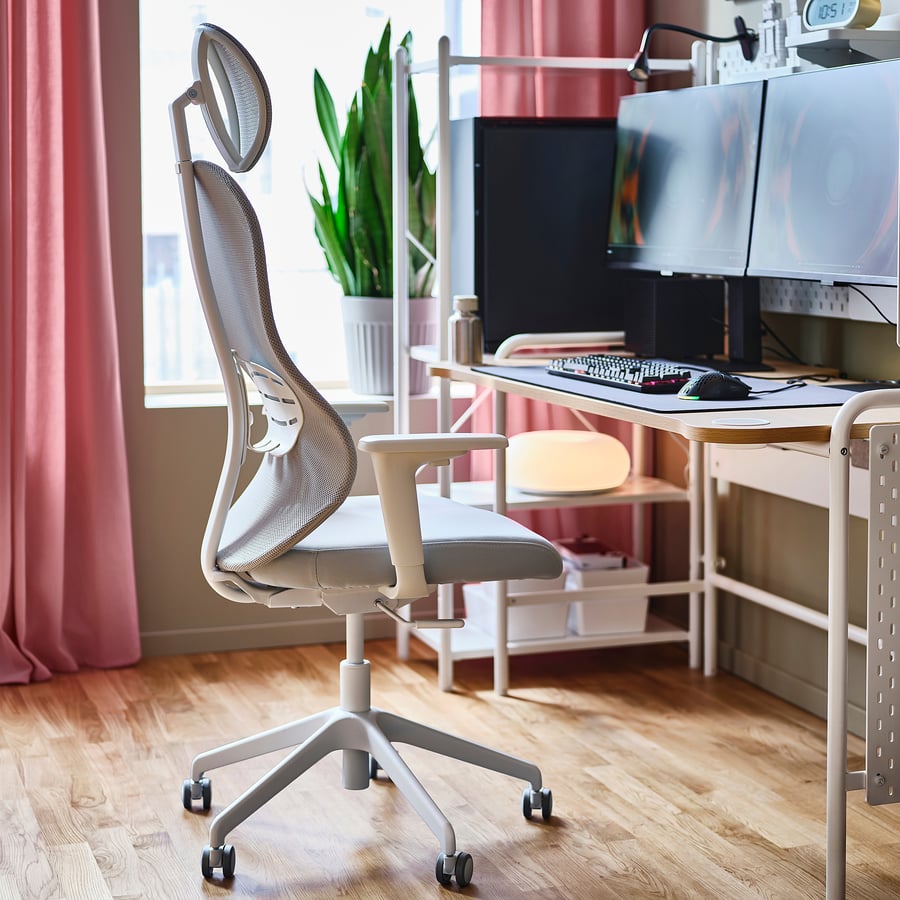 UTKLASSNING Gamingstuhl, Gräsnäs grau/weiß - IKEA Schweiz