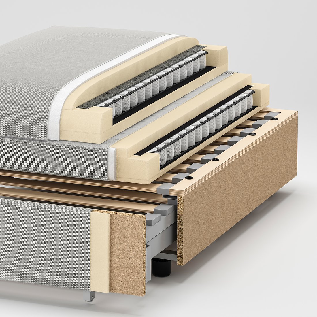 VALLENTUNA Bettsofaelement mit Rückenlehne - Hillared beige - IKEA Schweiz