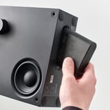 VAPPEBY Bluetooth-Lautsprecher, schwarz/2er-Set Gen. 3, 20x20 cm