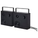 VAPPEBY Bluetooth-Lautsprecher, schwarz/2er-Set Gen. 3, 20x20 cm