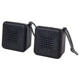VAPPEBY Bluetooth-Lautsprecher, schwarz/2er-Set wasserdicht