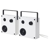 VAPPEBY Bluetooth-Lautsprecher, weiß/2er-Set Gen. 3, 20x20 cm