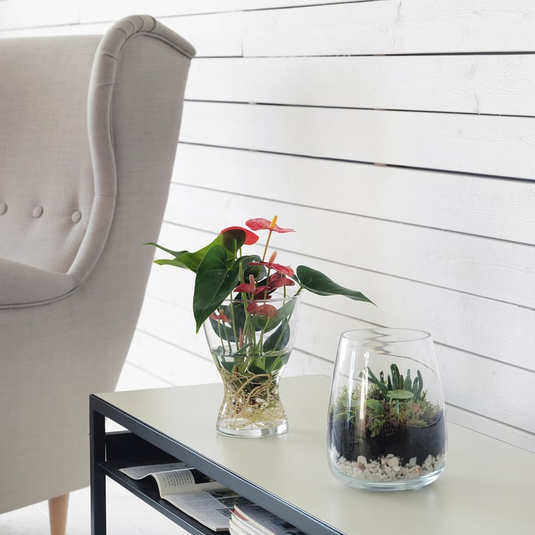 VASEN Vase, Klarglas, 20 cm IKEA Schweiz