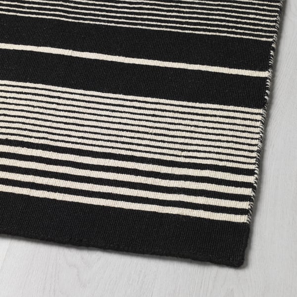 Veslos Teppich Flach Gewebt Schwarz Weiss Streifen Ikea Schweiz