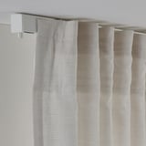 VIDGA Gardinenschiene 1-läufig, mit Deckenbeschlag/weiß, 140 cm
