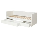 VIHALS Bettkasten 2er-Set, weiß, 200 cm