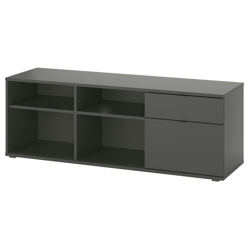 VIHALS TV-Bank - dunkelgrau 146x37x50 cm