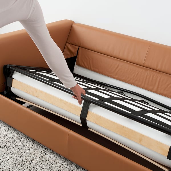 VIMLE 2er-Bettsofa, Grann/Bomstad goldbraun