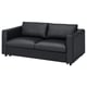 VIMLE 2er-Bettsofa, Grann/Bomstad schwarz