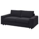 VIMLE 2er-Bettsofa, mit breiten Armlehnen/Djuparp dunkelgrau