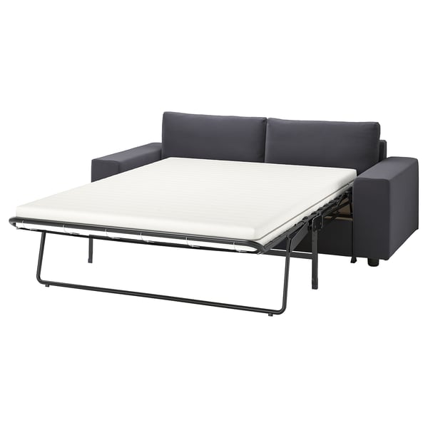 VIMLE 2er-Bettsofa, mit breiten Armlehnen/Djuparp dunkelgrau