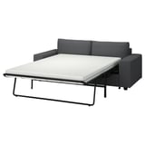 VIMLE 2er-Bettsofa, mit breiten Armlehnen/Hallarp grau
