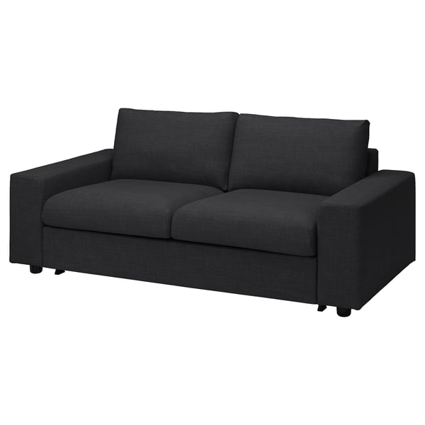 VIMLE 2er-Bettsofa, mit breiten Armlehnen/Hillared anthrazit