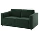VIMLE 2er-Sofa, Djuparp dunkelgrün