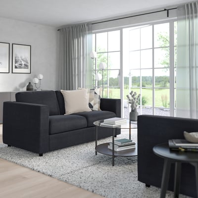 VIMLE 2er-Sofa, Saxemara schwarzblau
