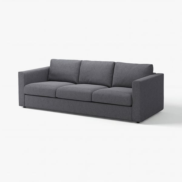 VIMLE Bezug 3er-Sofa, Gunnared mittelgrau