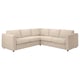 Option: VIMLE Ecksofa 4-sitzig, Hallarp beige