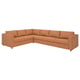 Option: VIMLE Ecksofa 5-sitzig, Grann/Bomstad goldbraun
