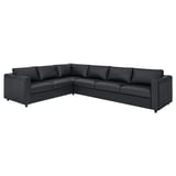 VIMLE Ecksofa 5-sitzig, Grann/Bomstad schwarz