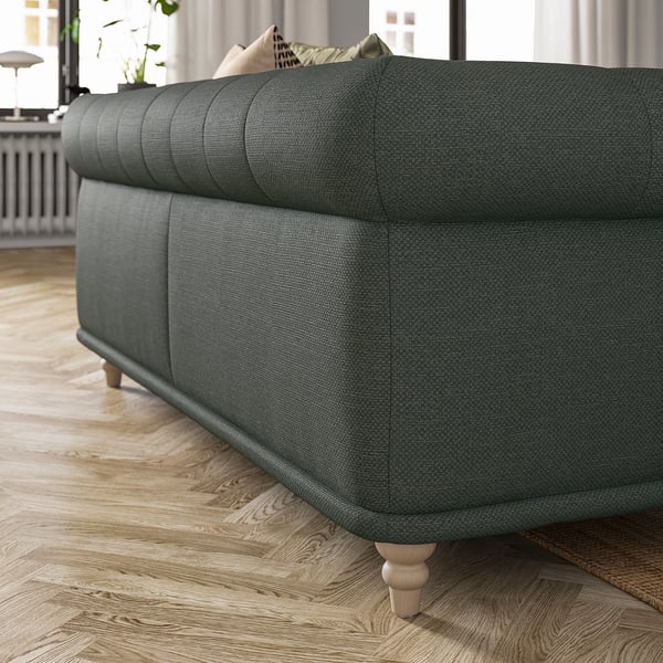 VISKAFORS 2er-Sofa, Lejde/gra/grün Birke