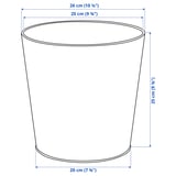 VITLÖK Übertopf, drinnen/draußen/türkis, 24 cm