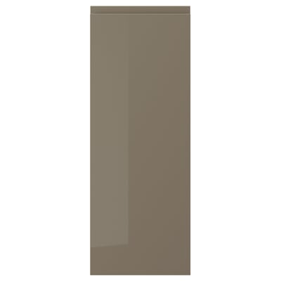 VOXTORP Tür, Hochglanz dunkel graubraun, 30x80 cm