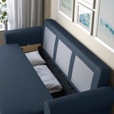 VRETSTORP 3er-Bettsofa, Kilanda dunkelblau