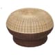 Repose-pieds et poufs en rotin