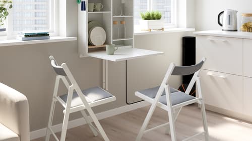 Wall-mounted tables