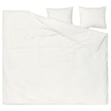 ÄNGSLILJA Duvet cover and 2 pillowcases, white, 240x220/50x60 cm