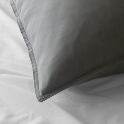 ÄNGSLILJA Pillowcase, grey, 65x100 cm