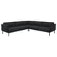 ÄPPLARYD Corner sofa, 4-seat, Gunnared black/grey