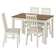 ÅLHULT / ÅLHULT Table and 4 chairs, beige/brown/Kabusa light beige beige, 120x80 cm