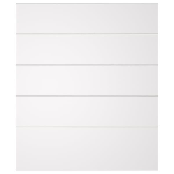 APLARED Drawer front, set of 5, white, 60x70 cm
