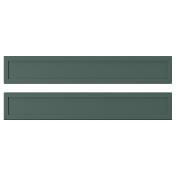 ASPUDDEN Drawer front, dark grey-green, 60x10 cm