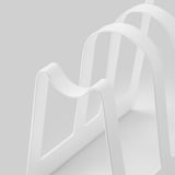 AVSTEG Cutting board and lid stand, white, 14 cm