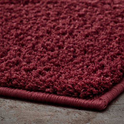 BACKMÅRA Bath mat, deep red, 50x80 cm
