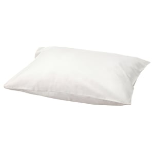 BALSAMPOPPEL white pillow: soft, organic cotton, square shape, simple design.