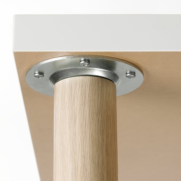 BÅREKULLA Leg, white stained oak effect, 70 cm