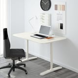 BEKANT Underframe for table top, white, 120x80 cm