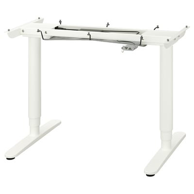 BEKANT Underframe sit/stand f table tp, el, white, 120x80 cm