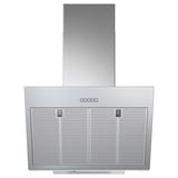 BEMÖTA Wall mounted extractor hood, stainless steel colour, 70 cm