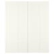 Option: BERGSBO Pair of sliding doors, white, 200x236 cm