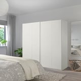 BERGSBO Pair of sliding doors, white, 200x201 cm