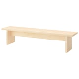 BERGSHYTTAN Bench, tinted effect birch veneer, 210x38 cm