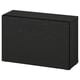 BESTÅ Shelf unit with door, black-brown/Laxviken black, 60x22x38 cm